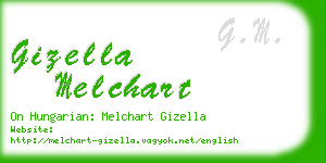 gizella melchart business card